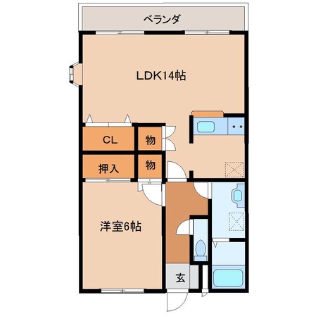 イストワール岩渕Vの物件間取画像